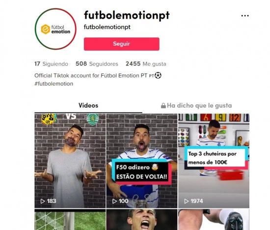 Loja online Fútbol Emotion Portugal - Blogs de futebol - Tiktok Futbol Emotion PT - 2.webp